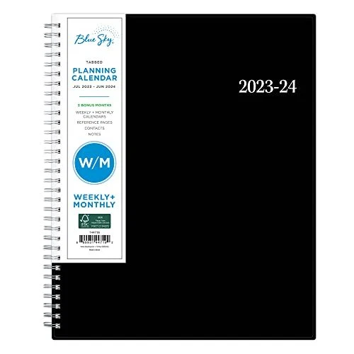 BLUE SKY 2023 2024 Academic Year Weekly And Monthly Planner 8 5 X 11