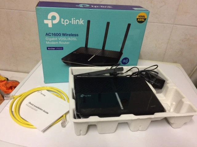 TP-LINK AC1600 Wireless Gigabit VDSL/ADSL Modem Router Archer VR600 
