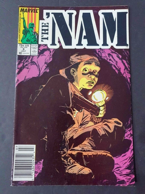 Nam #8  Marvel Comics 1987 Vf Newsstand