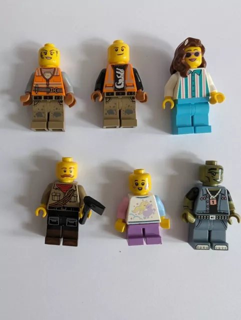 Lego Mixed Minifigure Character Figure Bundle 6 Different Mini Figs