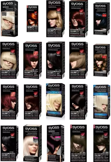 Syoss Hair Dye Permanent Color Professional No Ammonia Colourant Anti-Damage