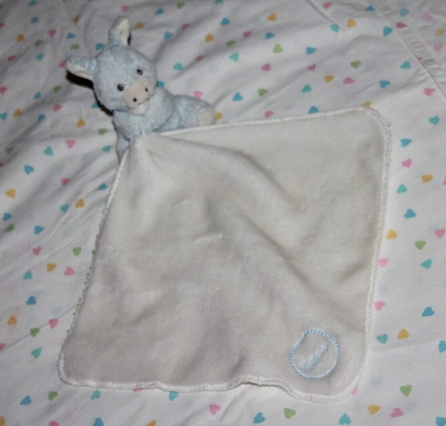 Doudou  Kaloo  Ane Regliss  Bleu Mouchoir Blanc