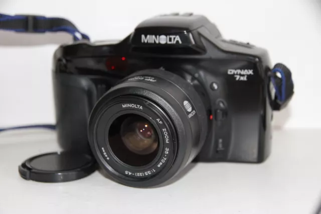 Minolta Dynax 7xi AF 35mm SLR Film Camera With 35-70mm Lens.Tested Free Warranty