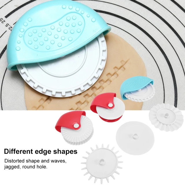 Pastry Wheel Cutter & Decorator - Dual Wheel Kitchen Tool For Pie Crust, Pasta, Ravioli & Pizza Dough - View #2