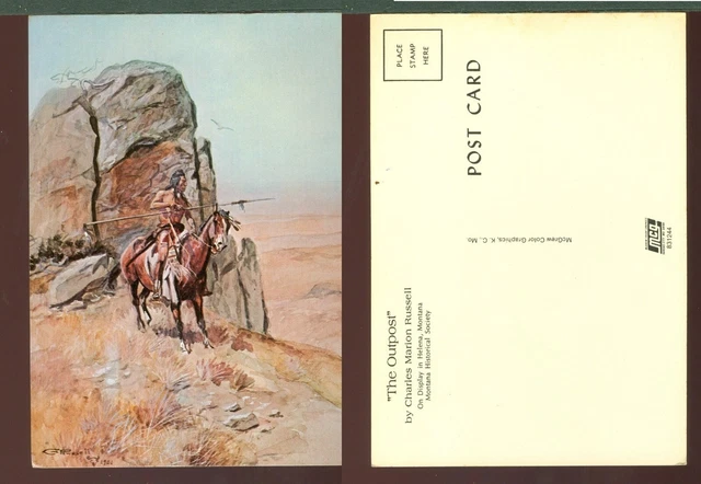 Br1702  2 Cartoline Quadri " Nature Soldiers " - Pittore C.m.russell -Nuove