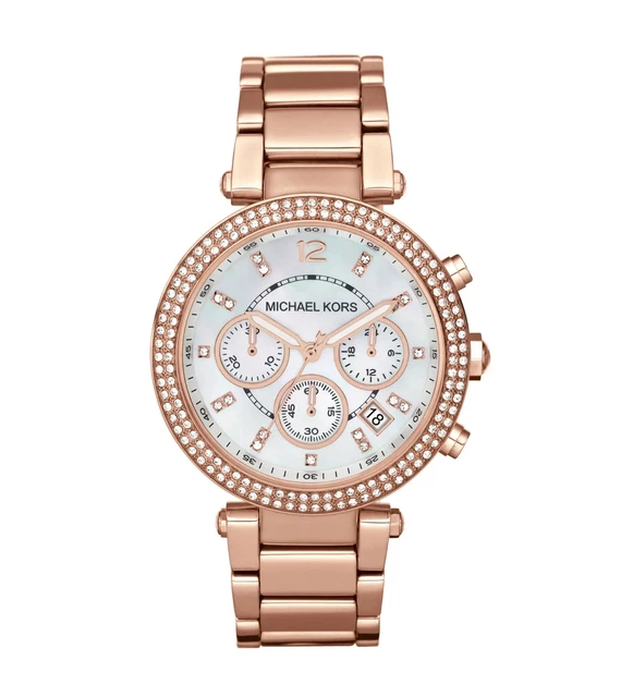 Michael Kors Women's 39mm Parker Rose Gold-Tone Watch MK5491 NEW $275.00