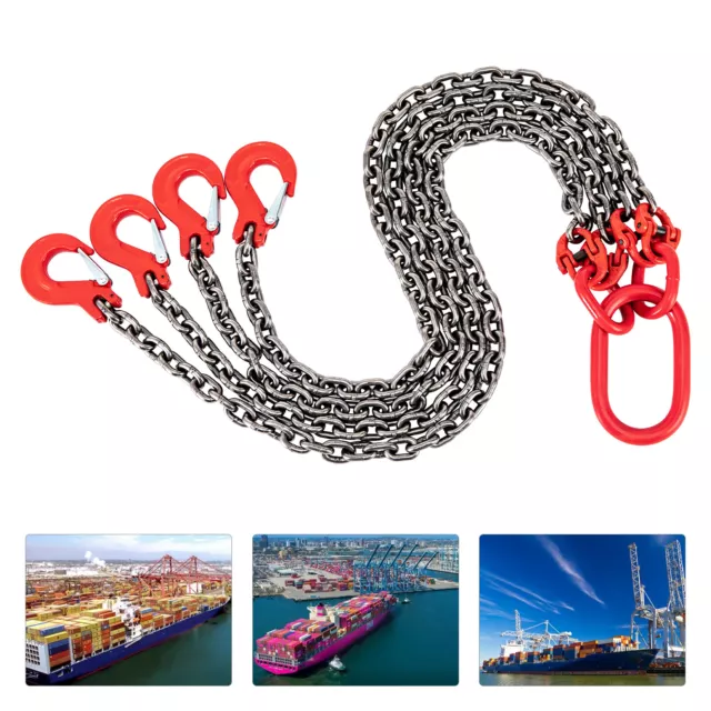 5Ton Chain Sling 5/16" in 4 Legs with Sling Hooks G80 Lifting Chain Sling USA