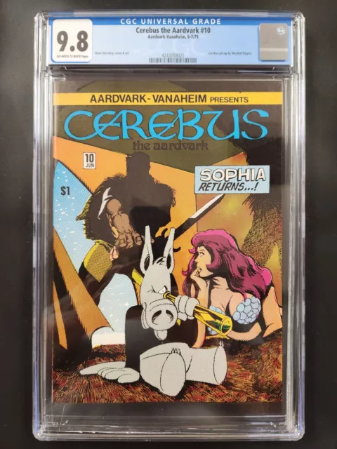 CEREBUS THE AARDVARK 10 CGC 9.8 RARE ORIGIN SOPHIA AardvarkVanaheim 1979