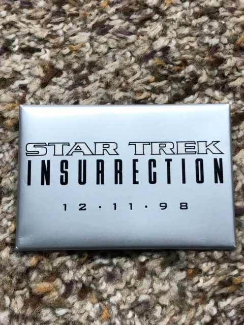 STAR TREK INSURRECTION Movie Promotional Promo Pin Next Generation Picard
