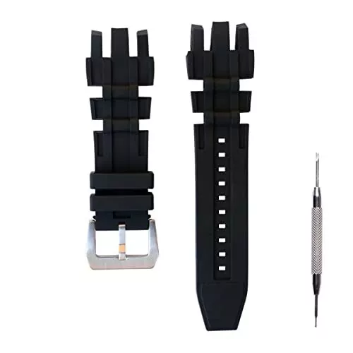 for Invicta Subaqua Reserve Watch Rubber Silicone Band/Strap - Black Invicta ...