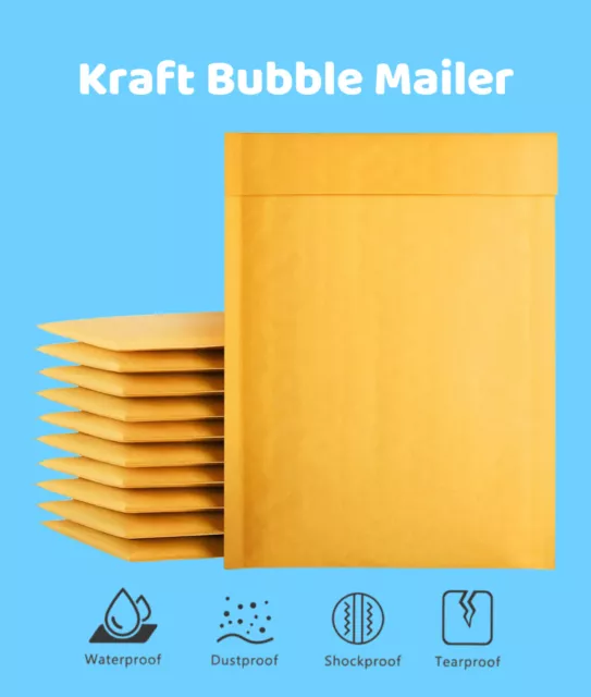 Poly Bubble Mailer, 14.25x20 Inch, White, 500 Pack, Padded Shipping Envelope  Mailers, Self Seal and