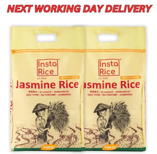 Insta Rice Premium Jasmine Rice 10kg X 2 - Total 20kg