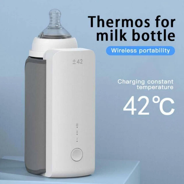 Rechargeable Baby Bottle Warmer Travel Heater Bag Pouch Feeding Thermostat USB