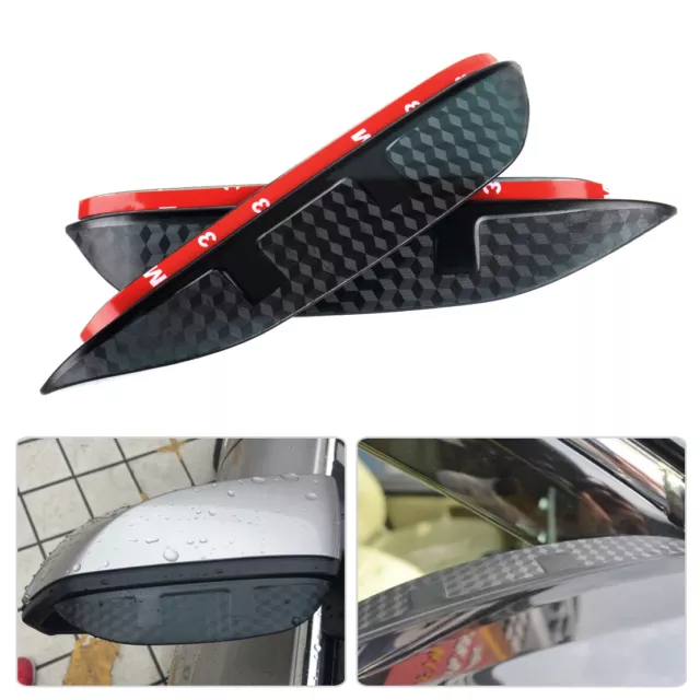 2x Side Mirror Rain Shield Visor Guard Rear Riew Cover fit for Honda Civic 2016