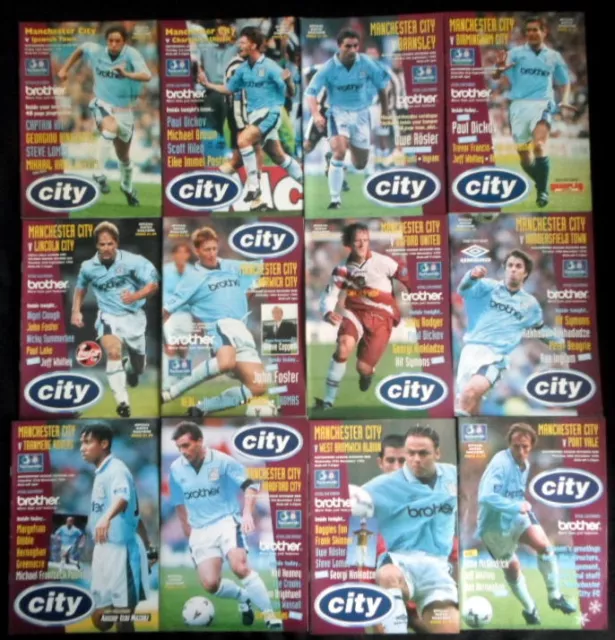 Manchester City League & Cup Home 1996-1997      All Listed