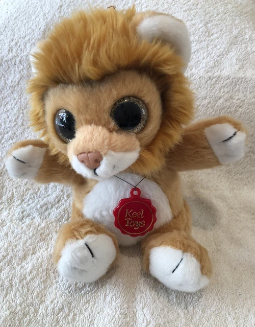 KEEL TOYS SPARKLE Eyes Lion Plush Soft Toy Approx 8", Vgc £8.00