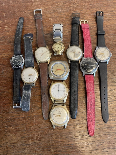 Lot De 4 Montres Yema Vintage – Pièces D’occasion Collection