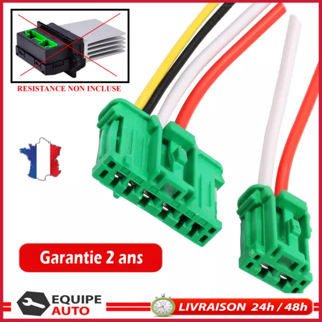 Prise de branchement faisceau connecteur resistance de chauffage climatisation