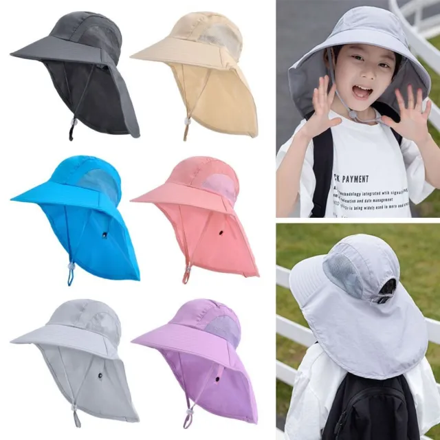 Cappello tesa regolabile ragazzo bambina larghezza secchio bambini cappelli cappello da sole protezione UV