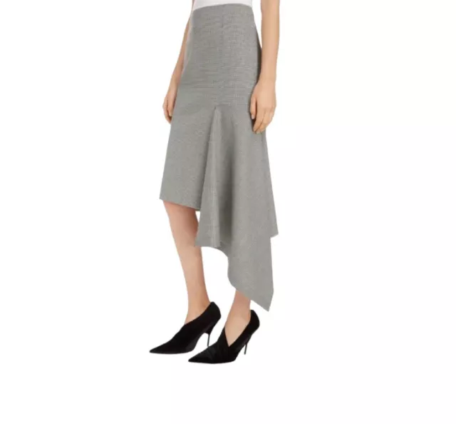 Balenciaga | Houndstooth Godet Midi Skirt