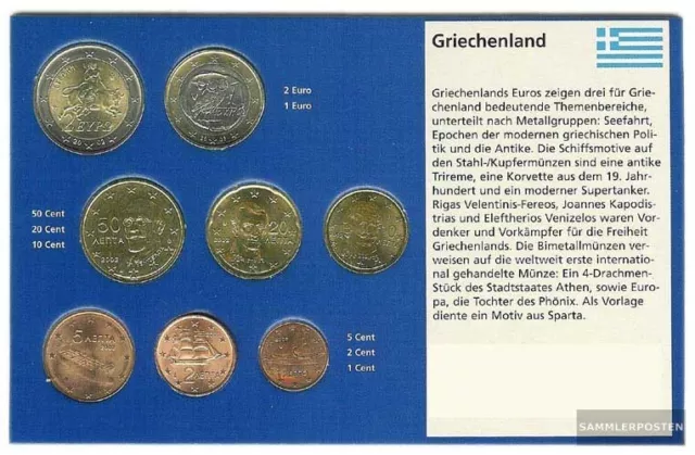 Greece Article: 2002 Kursmünzensatz with Geheimzeichen brillant uncirculated (BU