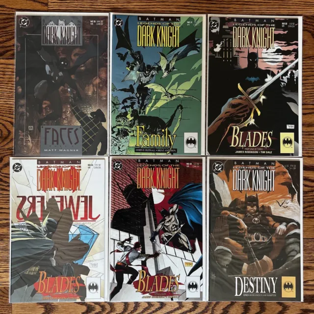 DC Comics BATMAN LEGENDS OF THE DARK KNIGHT Lot 30-38. NM. 1992
