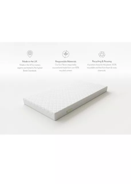Mutter Nurture Kinderbett Matratze, Polyester, weiß, 120x60x5 cm-Faser