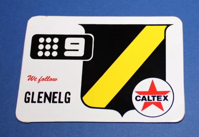 c1970 5DN Caltex Glenelg Football Club Sticker SANFL