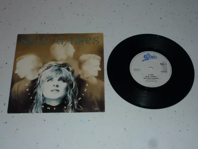 SKIN GAMES BRILLIANT SHINING 7" INCH SINGLE VINYL RECORD 45rpm P/S NEAR MINT