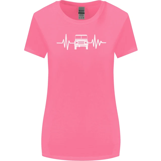 T-shirt 4X4 Heart Beat Pulse Off Roading donna taglio più largo 3
