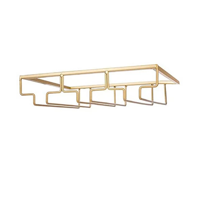 3 e Holder Iron Wine Glass Organizer Glasses Storage Hanger for Bar Kitchen S9Q6