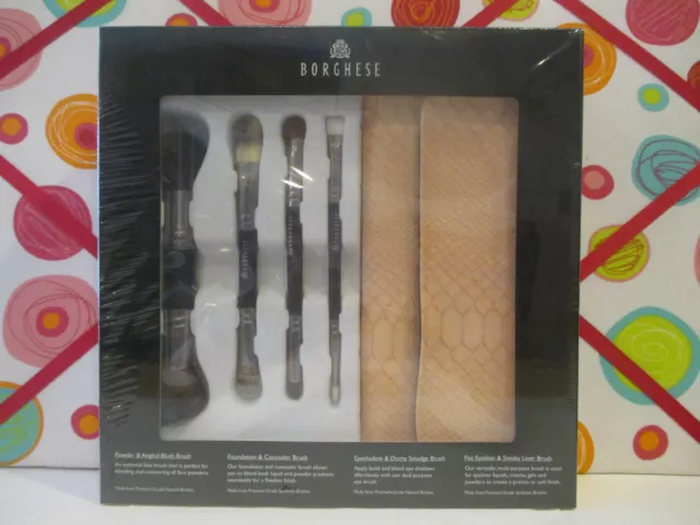 Borghese ~ Professional Select Double Ended Cosmetic Brush Collection ~ Boxed