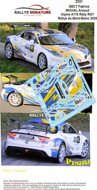 DECALS 1/24 REF 2254 Citroen C3 R5 Bonato Tour De Corse 2018 Wrc Rally