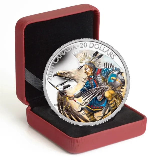 2014 Canada 1 oz Fine Silver Coin, Legend of Nanaboozhoo, Mintage 8,500