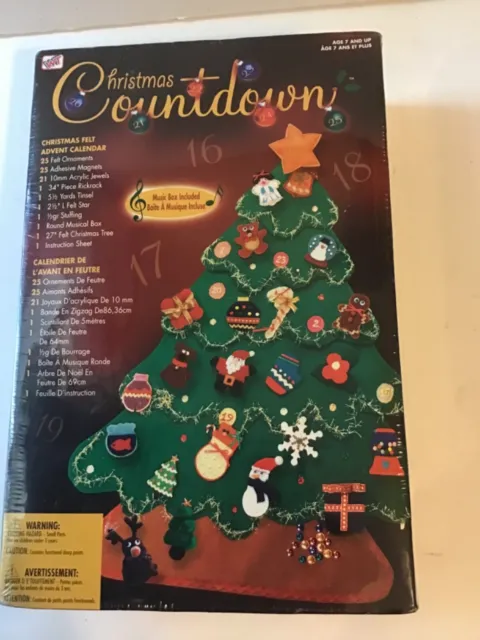 Christmas Countdown Felt Advent Calendar Westrim Crafts NEW