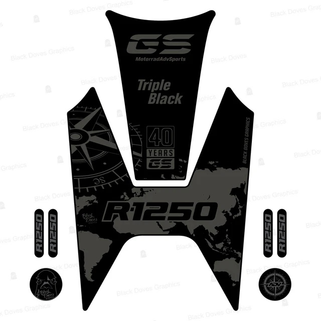 Protège-réservoir Puig Tankpad 3 Pieces BMW R1250GS (18-21