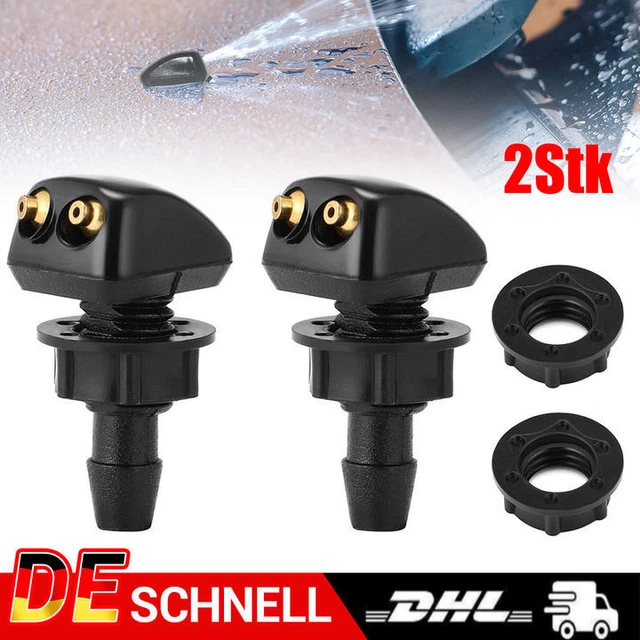 2STK AUTO WASSER Düsen Universal Waschwasserdüse Spritzdüsen ...