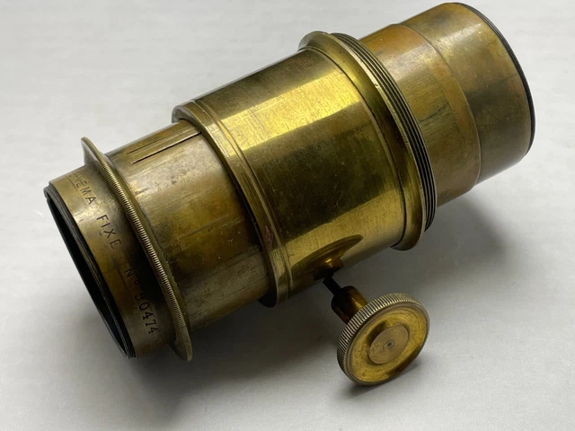 Hermagis Paris Cinema Fixe Brass Lens with Brass Focusing Mount Hermagis Paris Cinema Fixe Brass Lens with Brass Focusing Mount