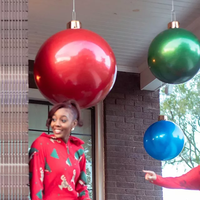 extérieure Ornement d&#39;arbre de Noël Ballons gonflables Boule de décoration