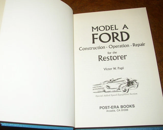 FORD MODEL A Repair Construction Operation 1928 1929 1930 1931 for the
