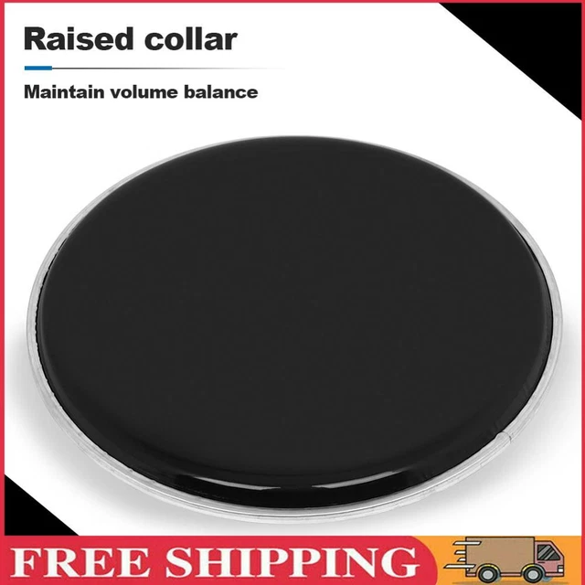 2pcs Drum Skin Polyester Film Drum Skin Percussion Instrument Parts (Black)