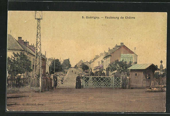 CPA Guérigny, Faubourg de Chatre