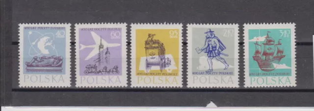 Polen 1958 postfrisch MiNr. 1063-1067  400 Jahre Polnische Post