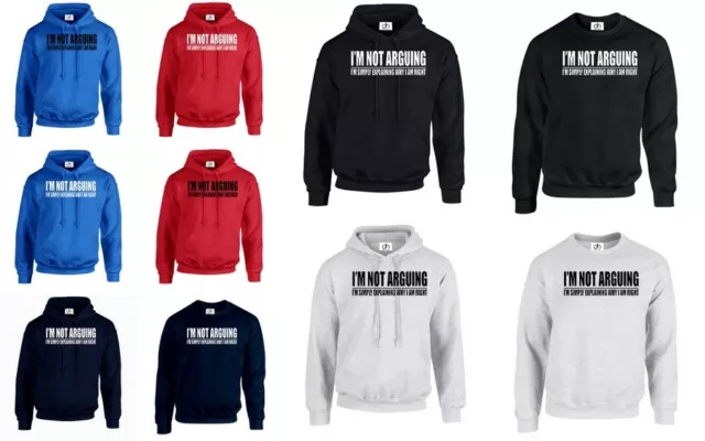 Im Not Argumentieren Im Right Tumblr Mode Kapuzenpullover Lustiges Geschenk (Argument)