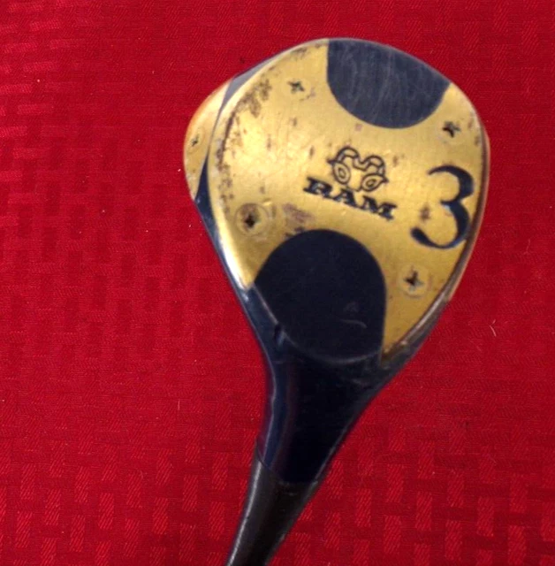 Club golf set de bois vintage Golden Ram Camber Sole (bois 1