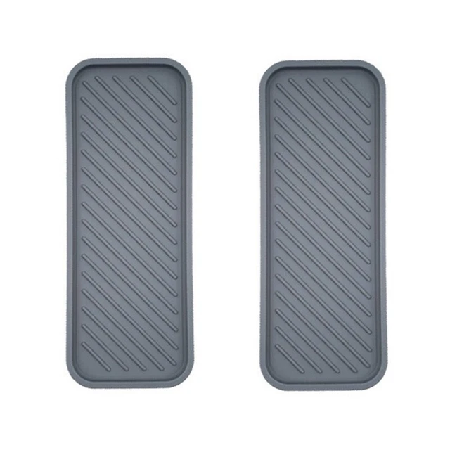 1X (2 Stck. Spüle Organizer Tablett für Spülen, Küchenunterlage Besteck Tasse Tablett U6Z7)