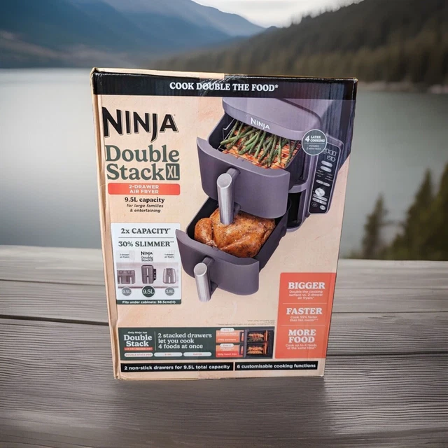 Silikoneinsätze Für Ninja Double Stack XL 9,5L Luftfritteuse – 2 Stück, Hitzebeständig Bis 240°C, Spülmaschinengeeignet
