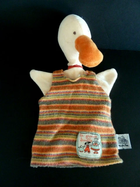 C8* DOUDOU PELUCHE MARIONNETTE OIE CANARD Moulin Roty LA GRANDE FAMILLE - TBE