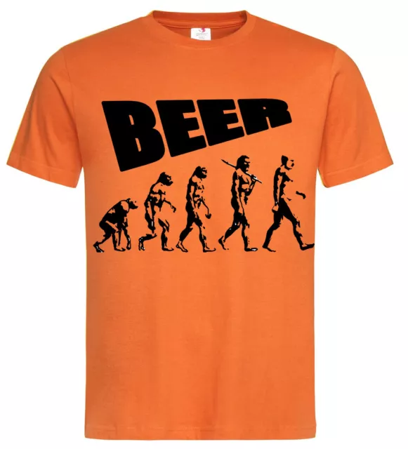 T-shirt Evolution Beer maglietta birra maglia divertente idea regalo