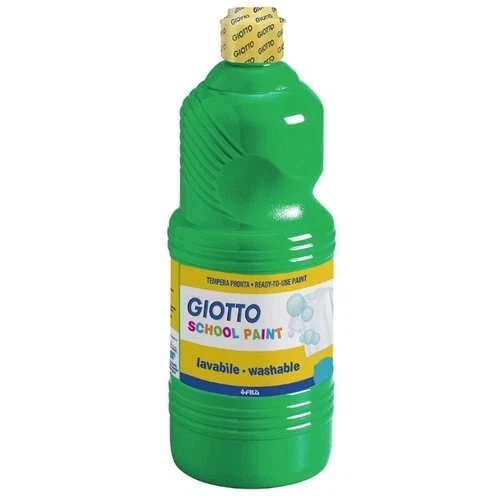 Flacone 250 ml Colore a Tempera Lavabile School Paint Giotto Fila Verde